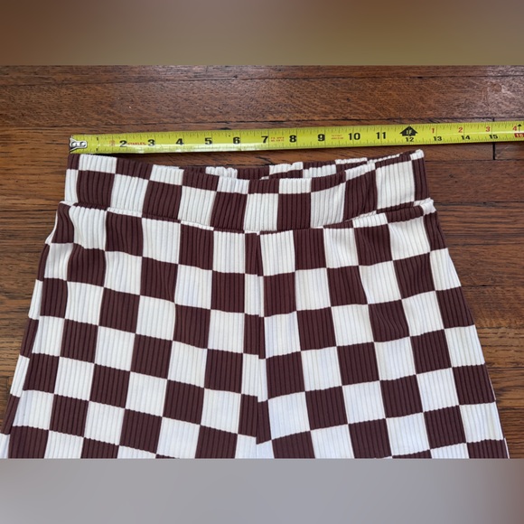 Lala Lex Ribbed Checkerboard Playsuit - Cookie Dough - Picture 10 of 13